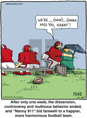 In the Bleachers on Tuesday October 25, 2005 Comic Strip