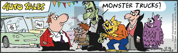 Frank and Ernest on Monday December 16, 2013 Comic Strip