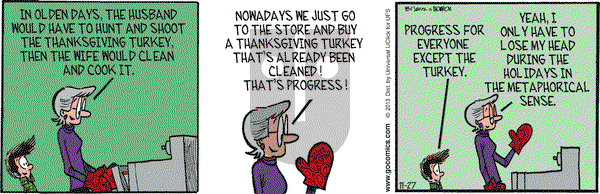 Grand Avenue on Wednesday November 27, 2013 Comic Strip