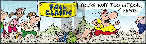 Frank and Ernest on Friday October 5, 2018 Comic Strip