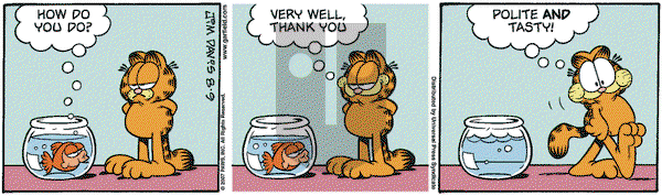 Garfield on Thursday August 9, 2007 Comic Strip