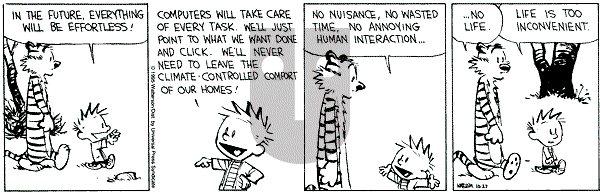 Calvin and Hobbes - Friday October 27, 1995 Comic Strip