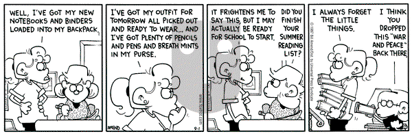 FoxTrot on Monday September 1, 1997 Comic Strip
