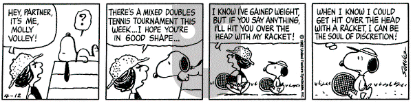 Peanuts on Monday April 12, 1982 Comic Strip