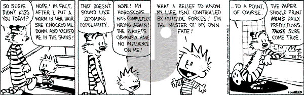 Calvin and Hobbes - Friday April 24, 1992 Comic Strip