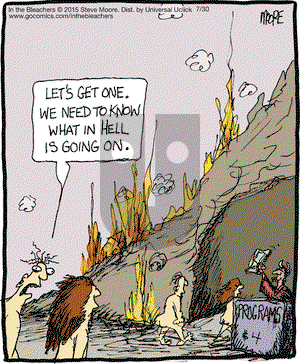 In the Bleachers on Thursday July 30, 2015 Comic Strip