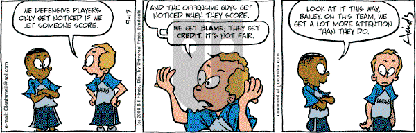 Cleats - Wednesday September 17, 2008 Comic Strip