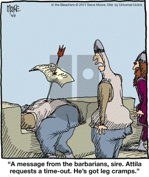 In the Bleachers on Monday November 7, 2011 Comic Strip