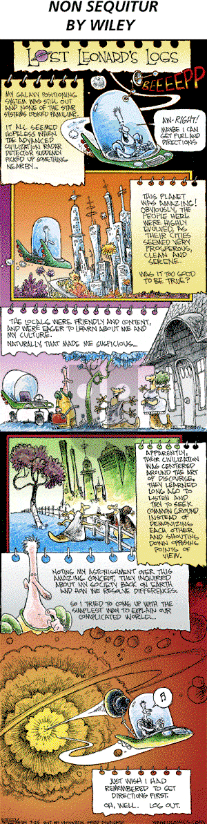 Non Sequitur - Sunday July 25, 2004 Comic Strip