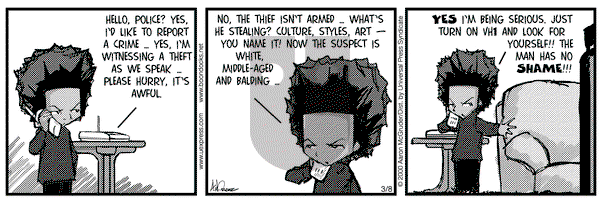 The Boondocks on Wednesday March 8, 2000 Comic Strip