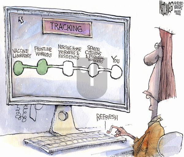 Matt Davies on Sunday December 20, 2020 Comic Strip