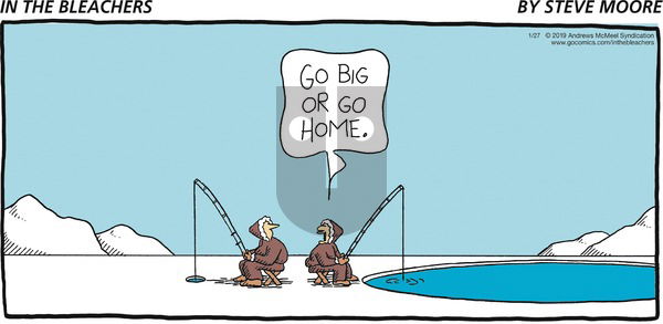 In the Bleachers on Sunday January 27, 2019 Comic Strip