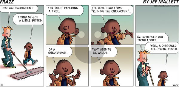 Frazz on Sunday November 1, 2015 Comic Strip