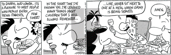 Baby Blues - Thursday November 23, 1995 Comic Strip