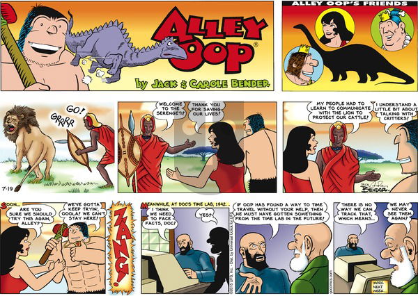 Alley Oop on Sunday July 19, 2015 Comic Strip