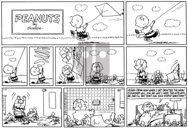 Peanuts on Sunday March 13, 1966 Comic Strip