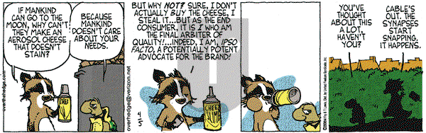 Over the Hedge on Saturday April 5, 2008 Comic Strip