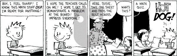 Calvin and Hobbes - Thursday September 20, 1990 Comic Strip