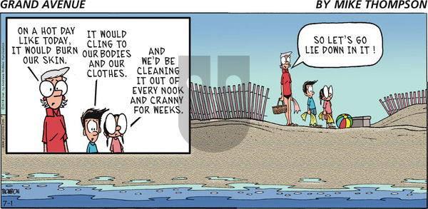 Grand Avenue on Sunday July 1, 2018 Comic Strip