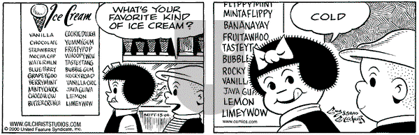 Nancy on Wednesday September 13, 2000 Comic Strip