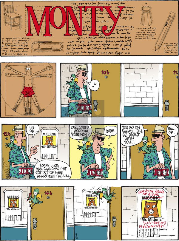 Monty on Sunday September 29, 2019 Comic Strip