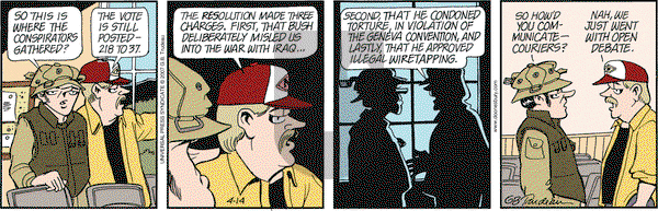 Doonesbury on Saturday April 14, 2007 Comic Strip