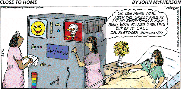 Close to Home on Sunday July 24, 2005 Comic Strip