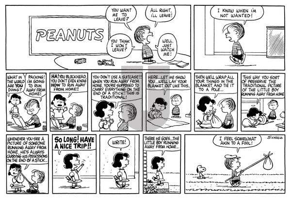 Peanuts on Sunday July 10, 1960 Comic Strip