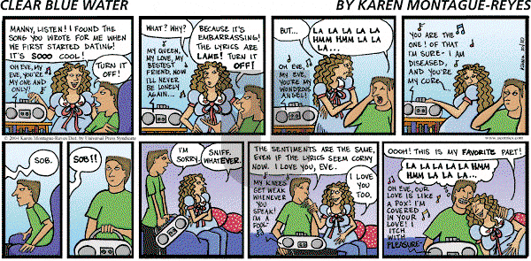 Clear Blue Water on Sunday October 10, 2004 Comic Strip
