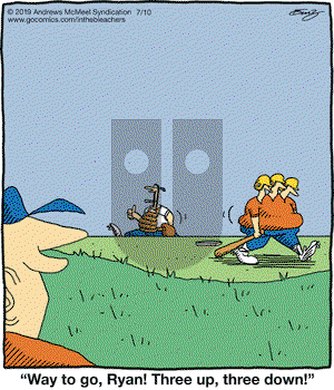 In the Bleachers on Wednesday July 10, 2019 Comic Strip