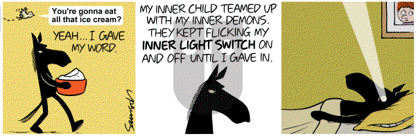 Dark Side of the Horse on Tuesday November 22, 2011 Comic Strip