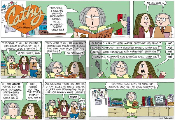 Cathy Classics on Sunday April 1, 2001 Comic Strip