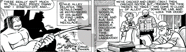 Alley Oop on Wednesday January 3, 2001 Comic Strip