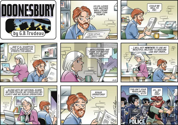 Doonesbury - Sunday August 23, 2020 Comic Strip