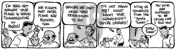 JumpStart on Wednesday November 21, 2001 Comic Strip