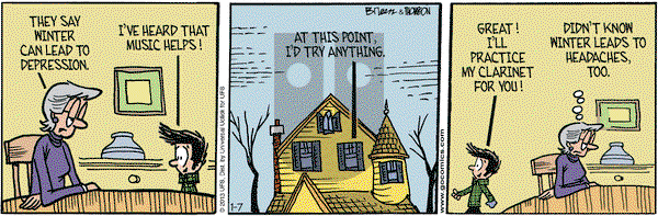 Grand Avenue on Monday January 7, 2013 Comic Strip