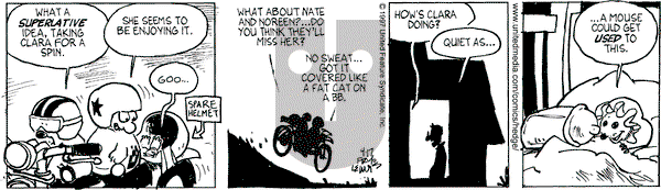 Over the Hedge on Thursday April 17, 1997 Comic Strip