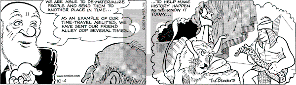 Alley Oop on Thursday October 4, 2001 Comic Strip