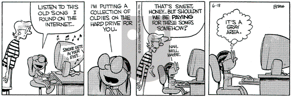 Grand Avenue on Wednesday June 18, 2003 Comic Strip