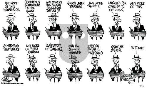 Pat Oliphant on Saturday July 13, 1985 Comic Strip