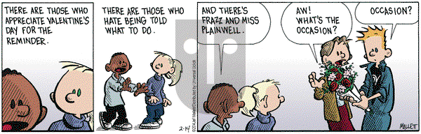 Frazz on Friday February 14, 2014 Comic Strip