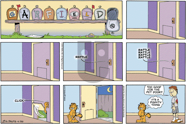 Garfield - Sunday April 30, 2006 Comic Strip