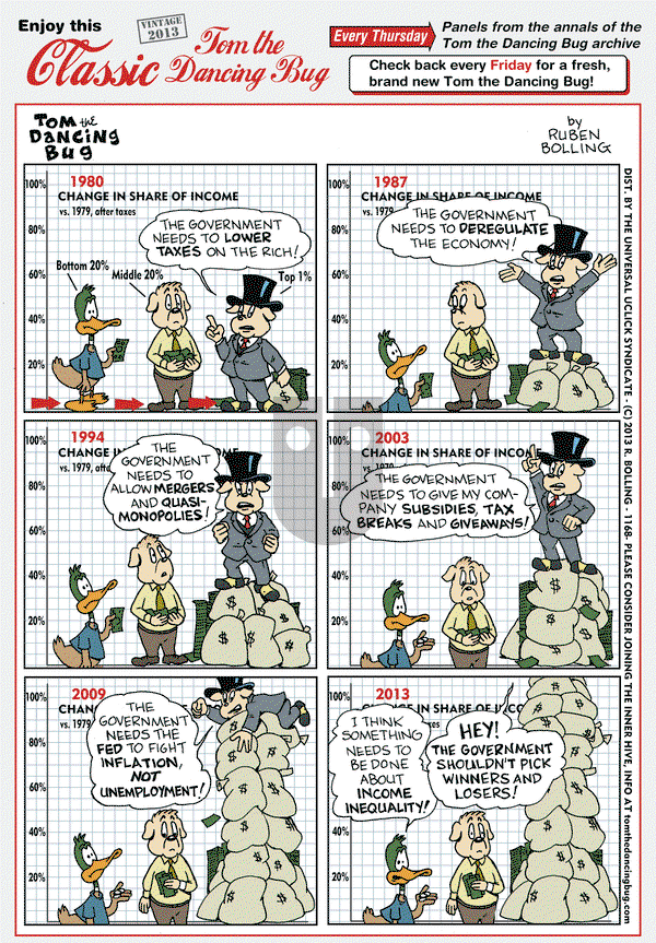 Tom the Dancing Bug on Thursday March 12, 2020 Comic Strip