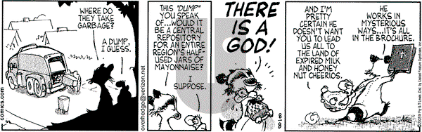 Over the Hedge on Monday August 8, 2005 Comic Strip