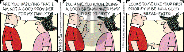 The Born Loser on Monday July 28, 2014 Comic Strip