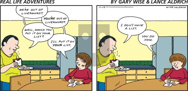 Real Life Adventures on Sunday November 19, 2017 Comic Strip