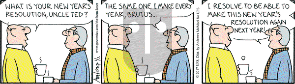 The Born Loser on Monday January 2, 2017 Comic Strip