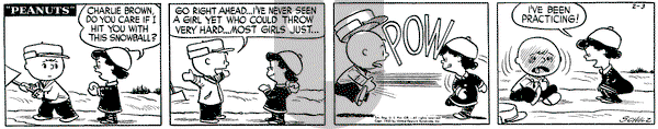 Peanuts - Tuesday February 3, 1953 Comic Strip