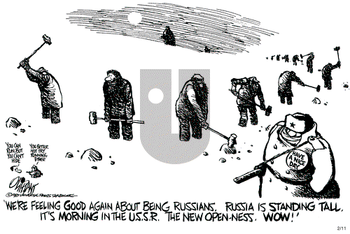 Pat Oliphant on Wednesday February 11, 1987 Comic Strip