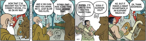Alley Oop on Monday April 21, 2025 Comic Strip